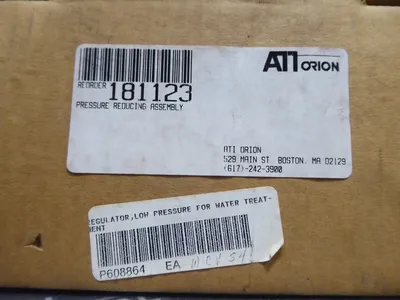 ATI Orion Pressure Reducing Assembly for Low Level Chloride Monitor New NIB