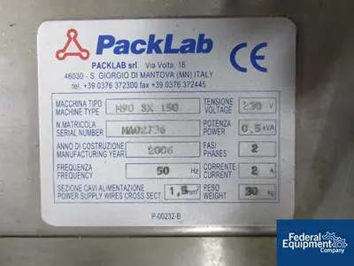 USED PE Labellers PE Labellers Rotary Labeler, Model Master