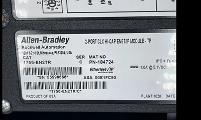 New | in-Stock ALLEN-BRADLEY ALLEN-BRADLEY 1756-EN2TR SER C PLC Input & Output | ND Industrial Surplus #1214375