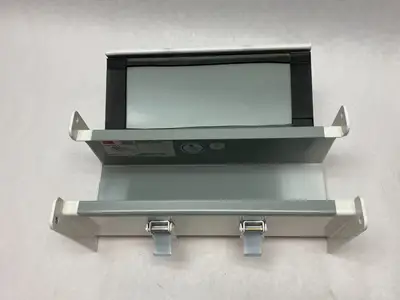 USED HOFFMAN NVENT LAY-IN HINGED COVER WIREWAY FITTING PAINTED WHITE