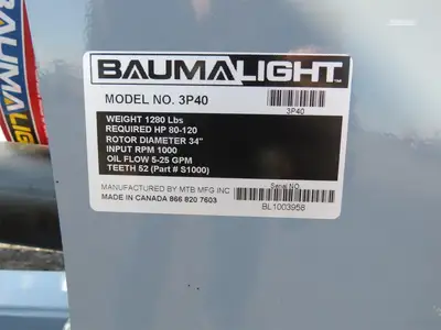 New | in-Stock 2024 BAUMALIGHT 3P40 Stump Grinders Pennsylvania US | Zimmerman Farm Service #1410052