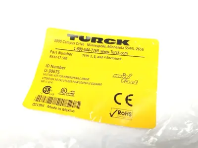 New | in-Stock TURCK U-30675, RKM 47-5M Cable & Wire | Maverick Industrial Sales #1106029
