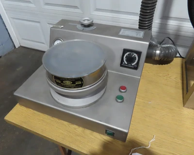 Minox Air Swept Sieve, 8" dia. with vacuum and a cyclone