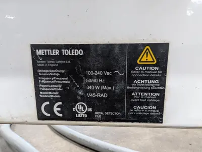 USED 2014 METTLER-TOLEDO RECTANGULAR/BELTWEIGH CCXE