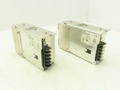 Omron S8JX-N10024CD Power Supply In 100-240VAC Out 24VDC 4.5A DIN Rail Lot of 2