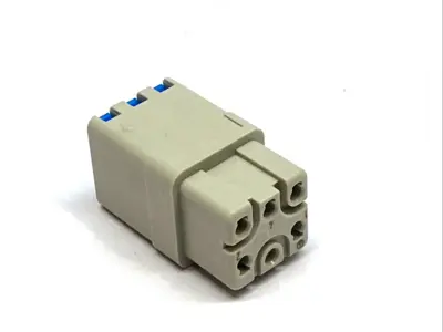 Han Q5/0-F-QL | Harting  Female Insert 5+PE 16A 400V Quick Lock 09120052733 - New – Open box