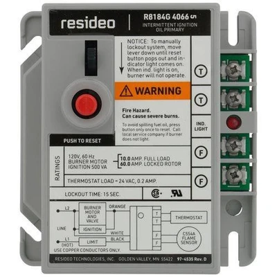 Honeywell R8184G4066 Oil Burner Control [New]