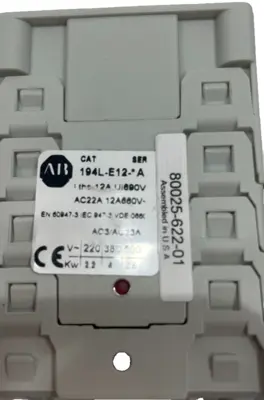 ALLEN BRADLEY 194L-E12 LOAD SWITCH 80025-622-01 194LE12 NEW, SURPLUS