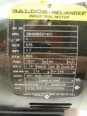 NEW BALDOR 36H988S014G1