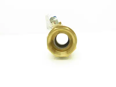 Jamesbury Ser 300 2" NPT Female Ball Valve Brass W Stainless Steel Valve
