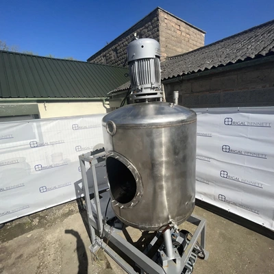 850L S/S Vertical Enclosed Shearhead Mixing Tank