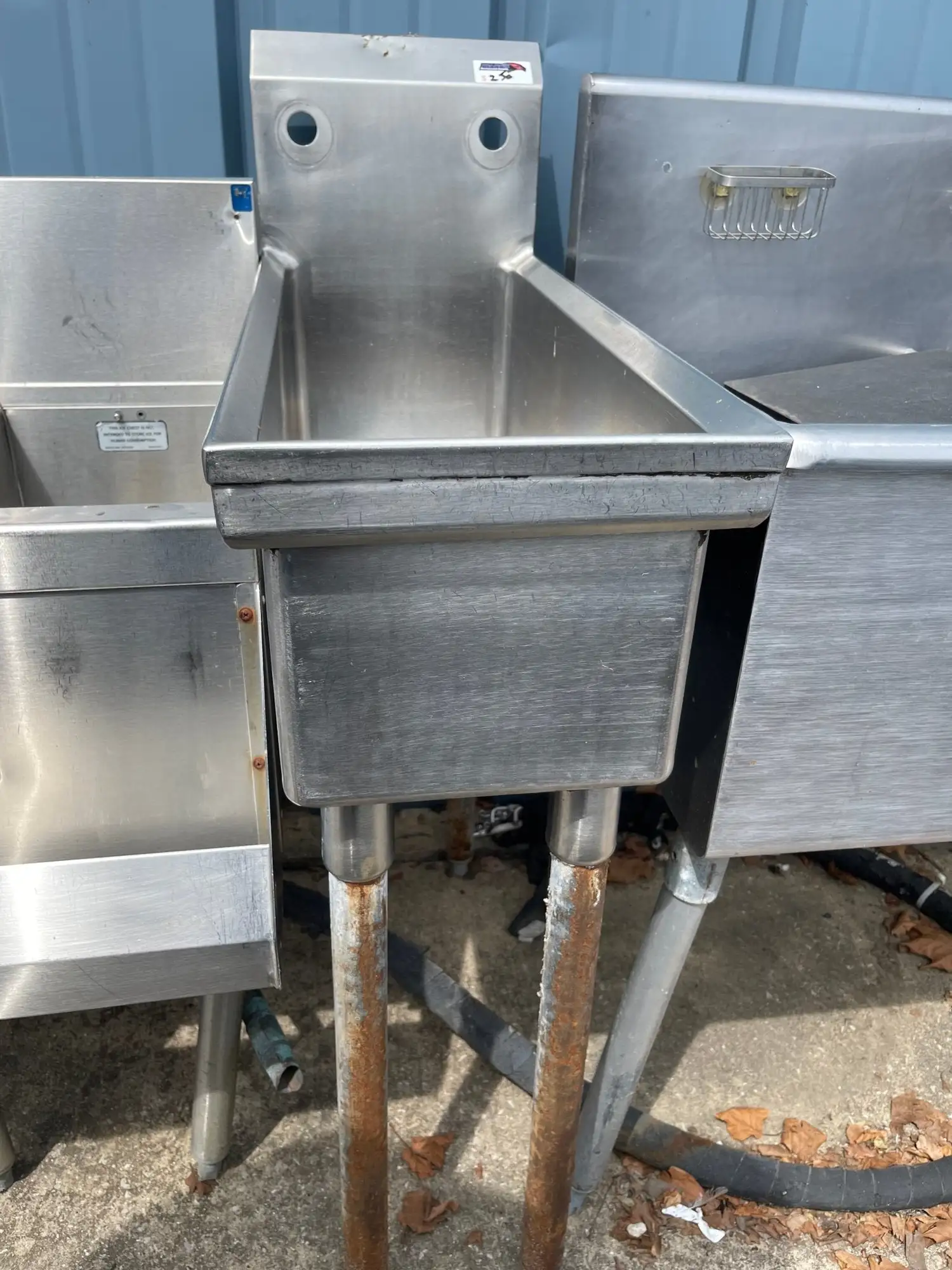 Used Falcon Restaurant Supply Used 12" Stainless Steel Sink - SS101 Sinks Illinois US | Falcon Restaurant Supply #1376035