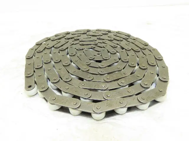 Tsubaki RF2040RP RA Chain 10' Long Conveyor Double Pitch 1" Plastic Roller