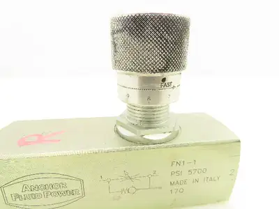 Anchor Fluid Power FN1-1 Carbon Steel Flow Control Valve 1" NPT 5700 PSI 40 GPM