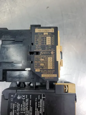 Allen-Bradley 100-A12ND3/B Contactor w/193-BSB42B Trip Module. 4C-13