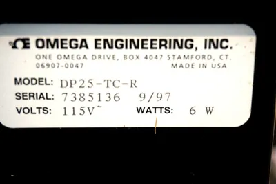 NEW OMEGA ENGINEERING DP25-TC-R THERMOCOUPLE MONITOR DP25TCR