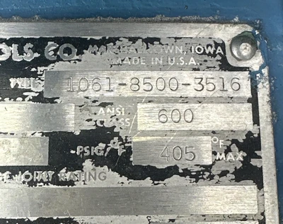 FOR PARTS/REPAIR- Fisher Controls 1061-8500-3516 Flow Control Valve FAST SHIPPED