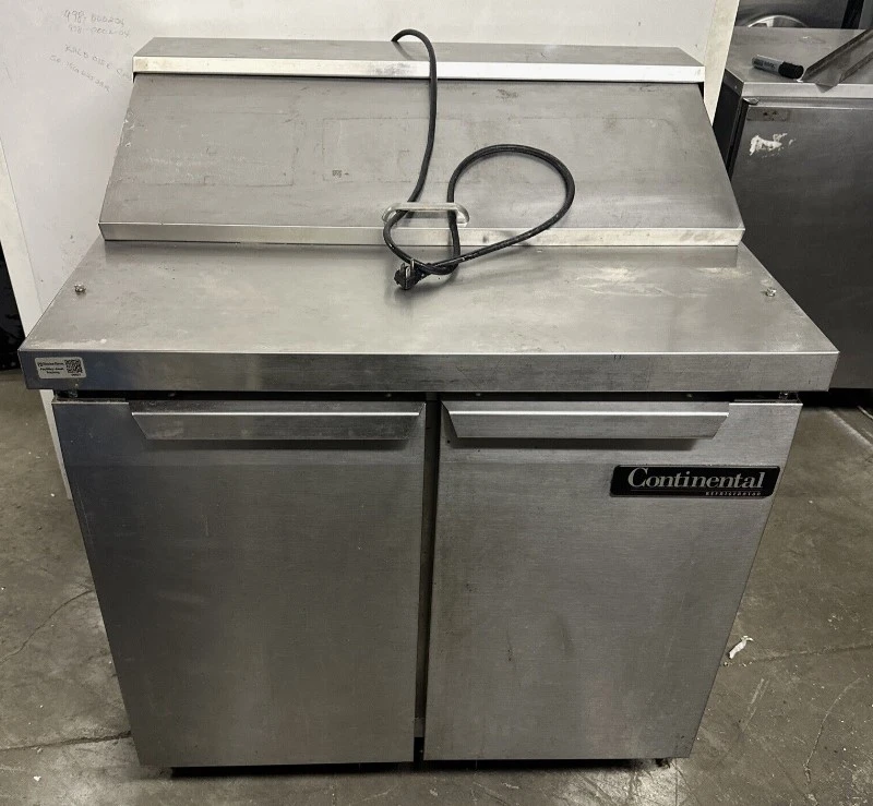 174-0021 Continental SW36-10 36” Self Contained Refrigerated Sandwich Prep Table