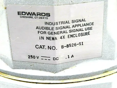 NEW EDWARDS SIGNALING B-8526-S1 SINGLE PROJECTOR DC HORN B8526S1