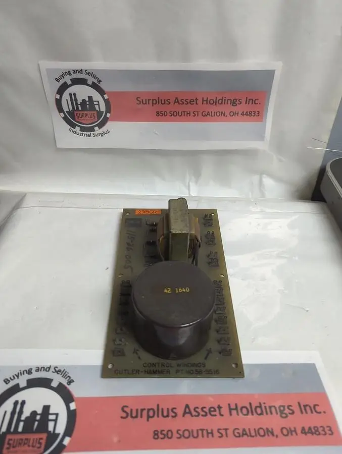 Used CUTLER-HAMMER 58-3516 Miscellaneous Equipment (Electrical & Power) | Surplus Asset Holdings #1192708