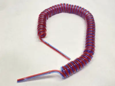TCU0425-2-CW-X60 | SMC  Polyurethane Coil Tubing 2 Tube Blue/Red LOT OF 4 - New