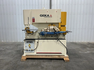 Geka 85 Ton Ironworker, Model Bendicrop 85SD, With Holders – NEW