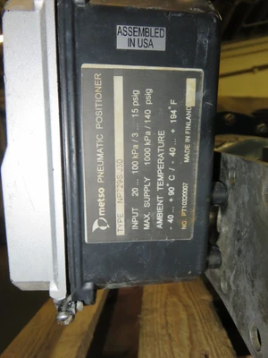 Jamesbury 4"-150  Butterfly Valve with Pneumatic Actuator and Positioner , Unused