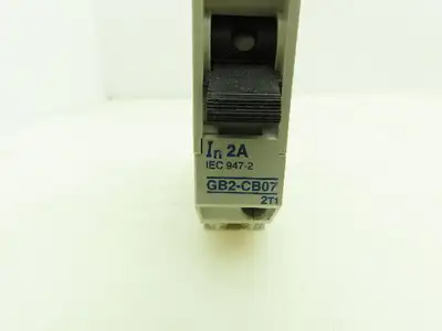 Telemecanique GB2CB07 Circuit Breaker 2A 60VDC 277VAC Thermal Magnetic TeSys