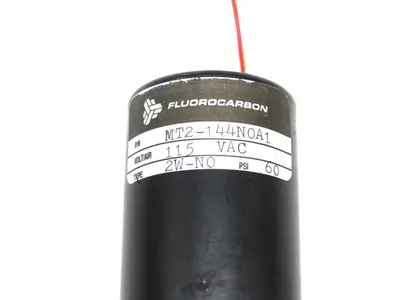NEW FLUOROCARBON MT2-144N0A1 TEFLON VALVE 115VAC MT2144N0A1