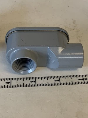 GENERIC PVC CONDUIT BODY E121488 1/2" SLB USED(Lot Of 2) FAST SHIPPING!