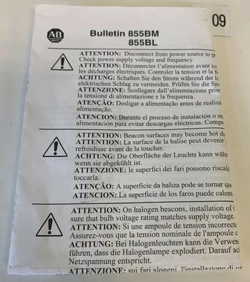NEW Allen Bradley 855BM-T10FH7