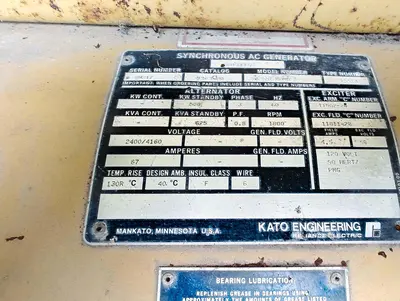 Used KATO 500 KW GENERATOR WITH CAT 3412 Diesel Generators Pennsylvania US | East West Machinery & Drilling #1417786