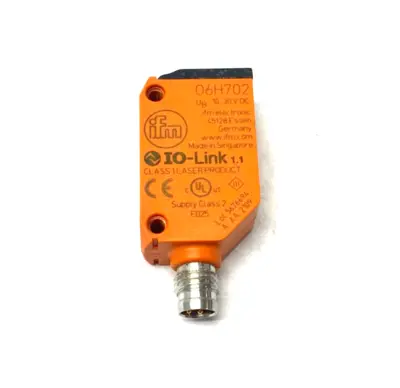 O6H702, O6HLFPKG/AS/4P | Ifm O6H702 Diffuse Reflection Sensor Background Suppression O6HLFPKG/AS/4P - Used