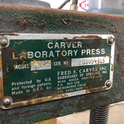 Carver M Laboratory Hydraulic Press with Enerpac PUJ1200B Hydraulic Pump