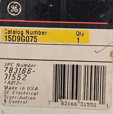 GE 15D9G075 Replacement Renewal Coil. Loc4B-23