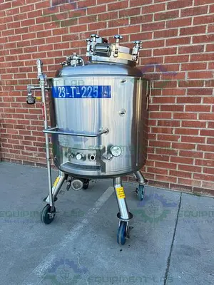 USED FELDMEIER EQUIPMENT 450 LITER STAINLESS STEEL JACKETED REACTOR 120 FV PSI
