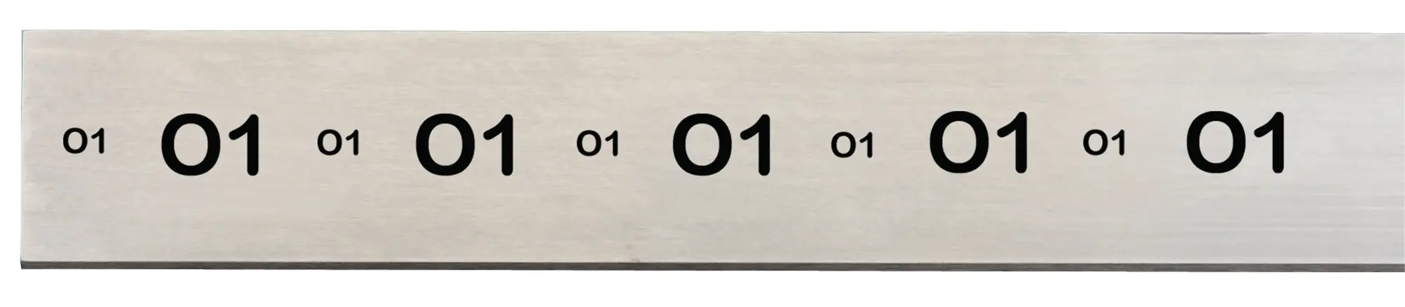 Starrett 1/4" Thick, 4-1/2" Width, 36" Length Oil Hardening Ground Flat Stock 54373