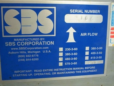 SBS Corporation Cooler 460-3-60