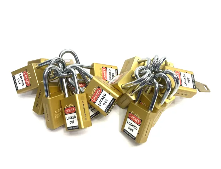 Used AMERICAN LOCK BRASS SAFETY PADLOCK, 38MM WIDE, 1-1/2" SHACKLE Safety Equipment | Maverick Industrial Sales #1098785
