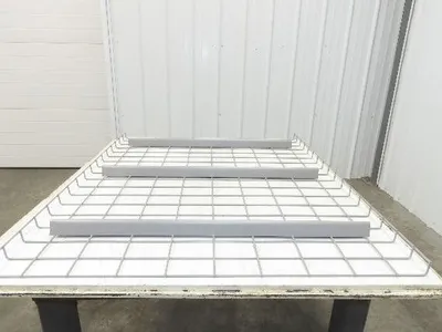 New Pallet Rack Wire Deck 36x46" Waterfall 3 Step Channel Racking 2500lb Mesh
