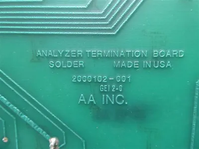 AA Inc. 2000102-001 Analyzer Termination Board Used