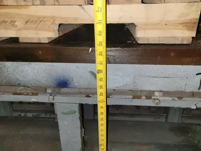 USED SHOP MADE 32'' X 96'' STEEL TOP