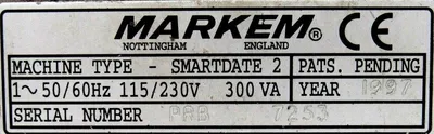 USED MARKEM SMARTDATE 2 PRINTER