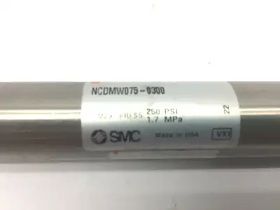 NCDMW075-0300 | SMC  Pneumatic Cylinder 145 PSI - Used