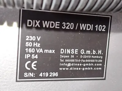 USED DINSE DIX WDE 320/WDI 102