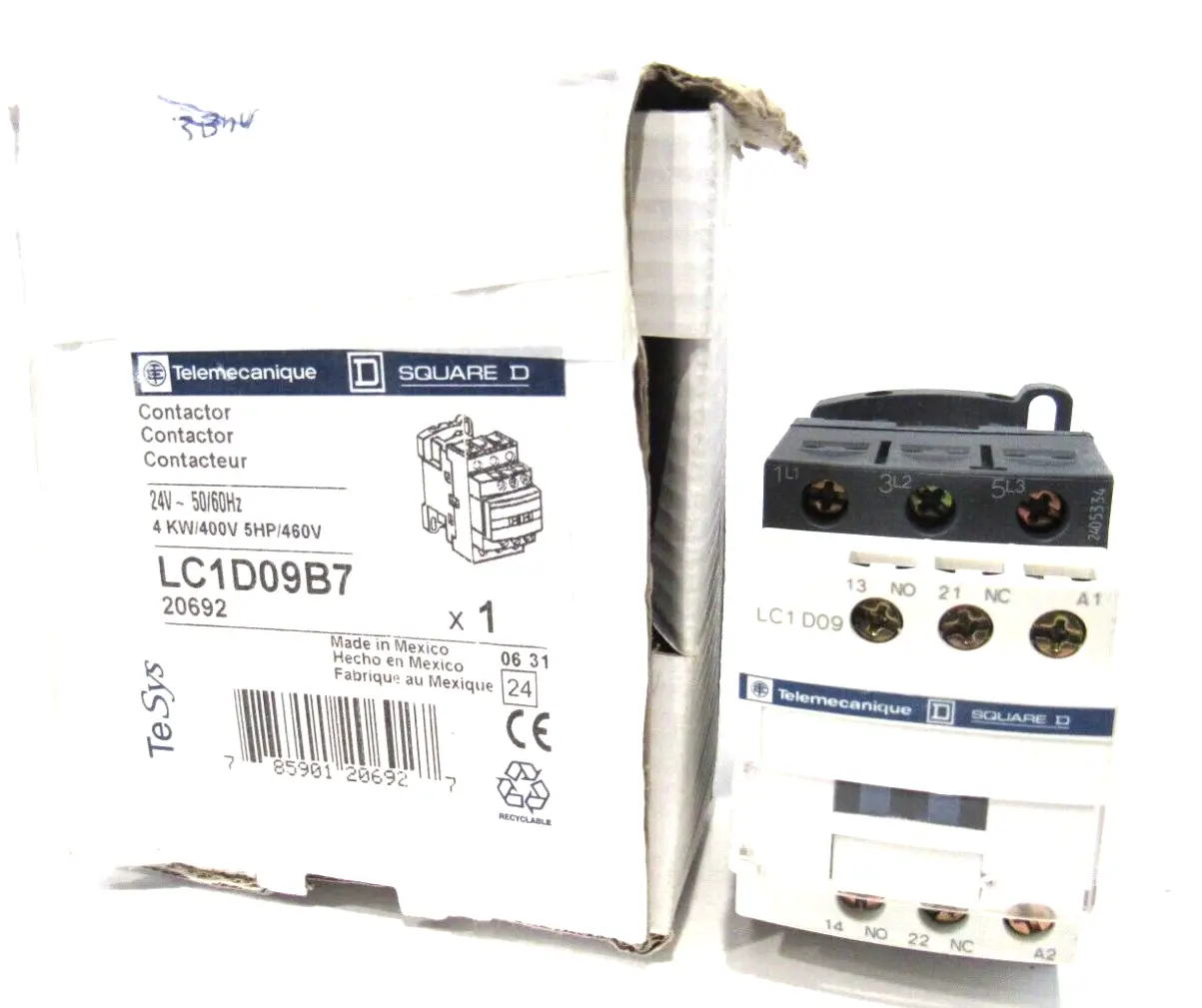 NEW TELEMECANIQUE LC1D09B7 CONTACTOR