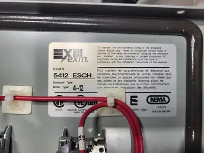 10 kW, 40 Amp, 600 Volt Control Panel Switch 5412 ESCH