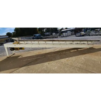 Used 14"W X 23'L Stainless Steel Vibratory Vibrating Pan Shaker Conveyor