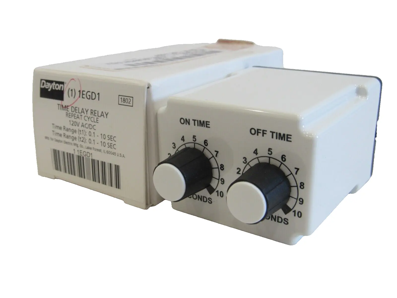NEW DAYTON 1EGD1 TIME DELAY RELAY 120V