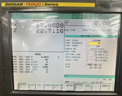 2015 DOOSAN PUMA GT2600 CNC Lathes 2-Axis | Clark Machinery Sales, LLC (6)